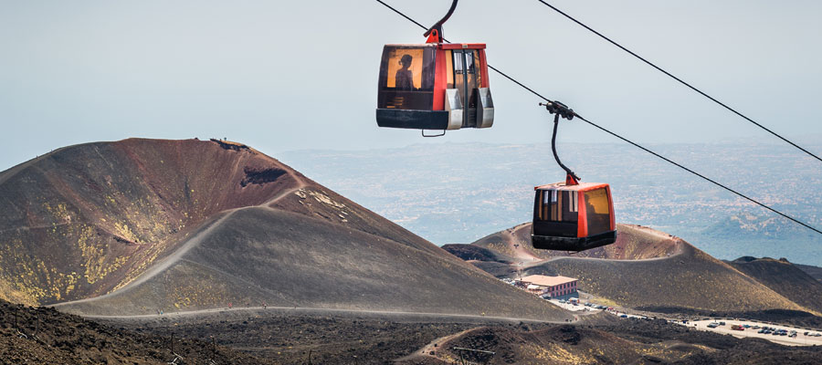 volcan Etna téléphérique